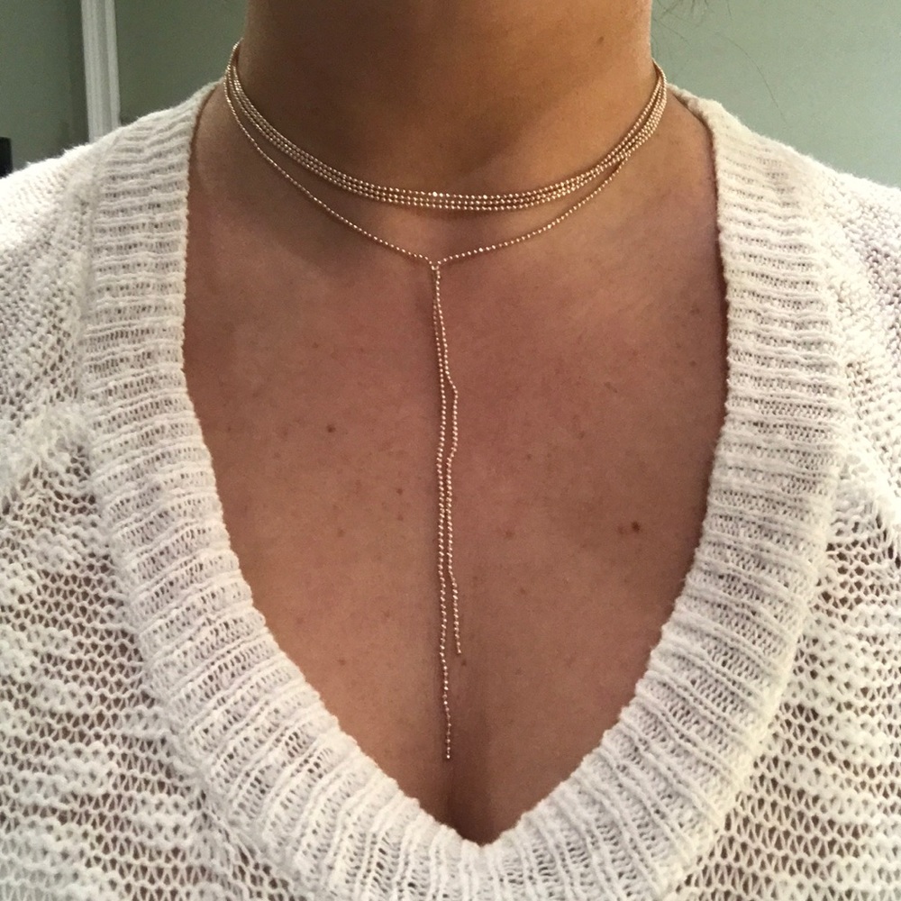 Layered necklace - Rose Gold